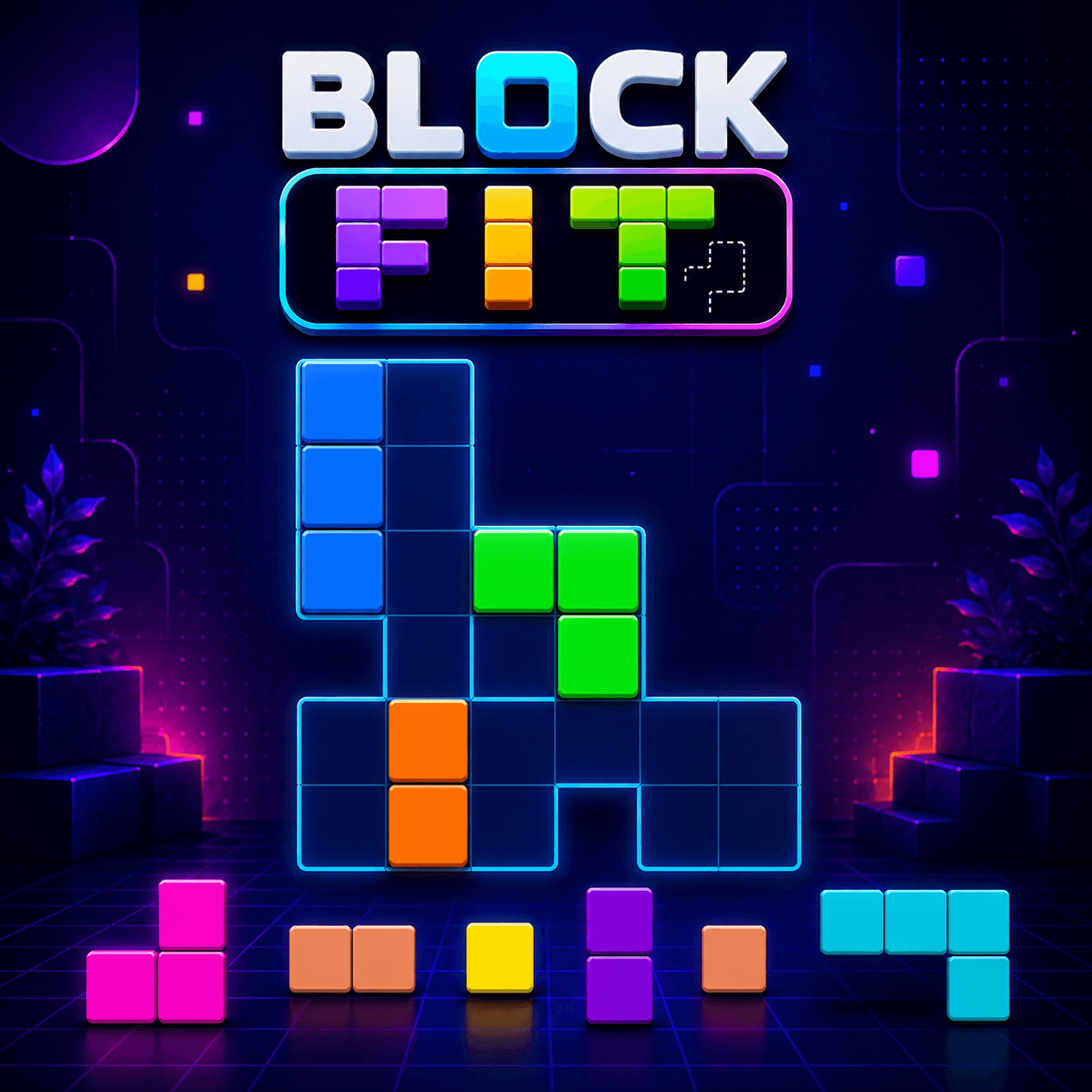 Block Fit: Shape Packing Puzzle - free online game thumbnail