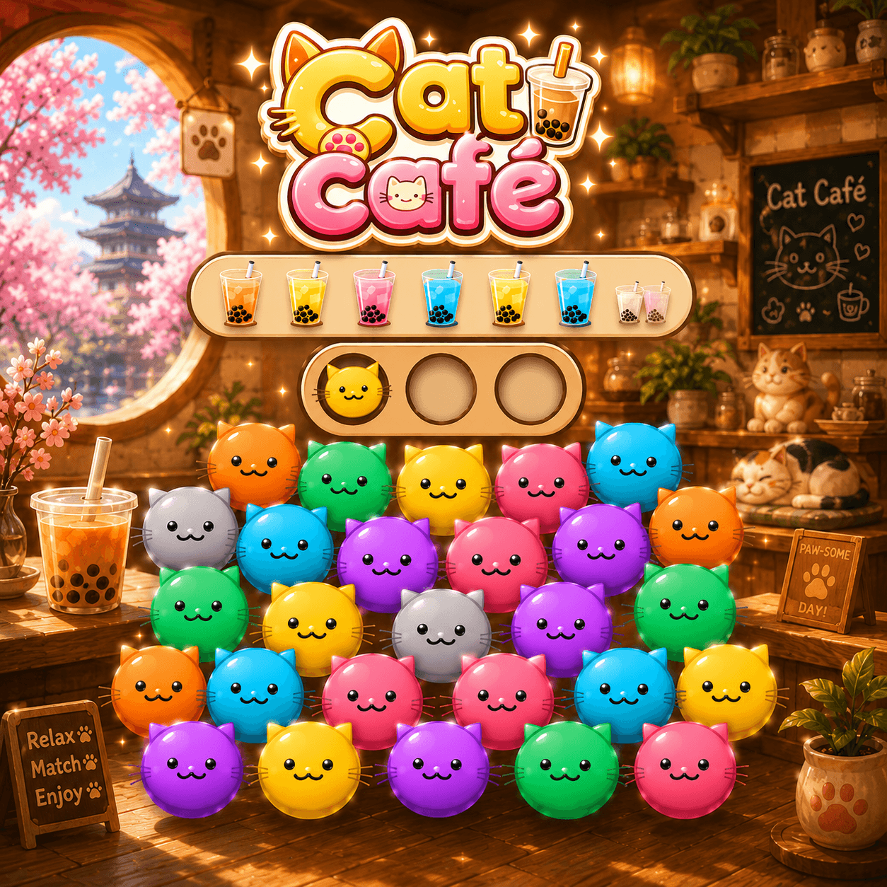 Cat Cafe: Color Sort Puzzle - free online game thumbnail