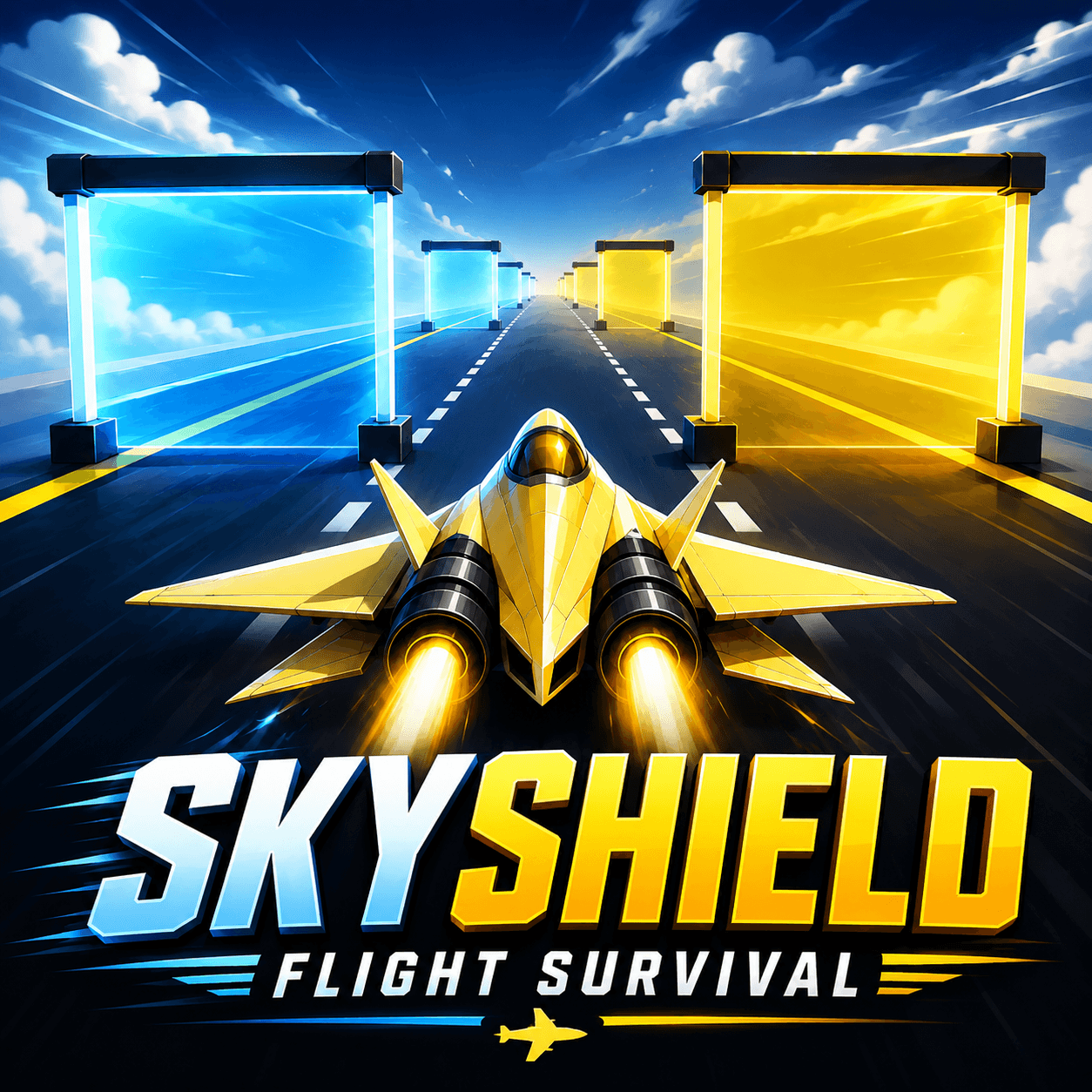 SkyShield: Flight Survival - Shield Matching Flyer - free online game