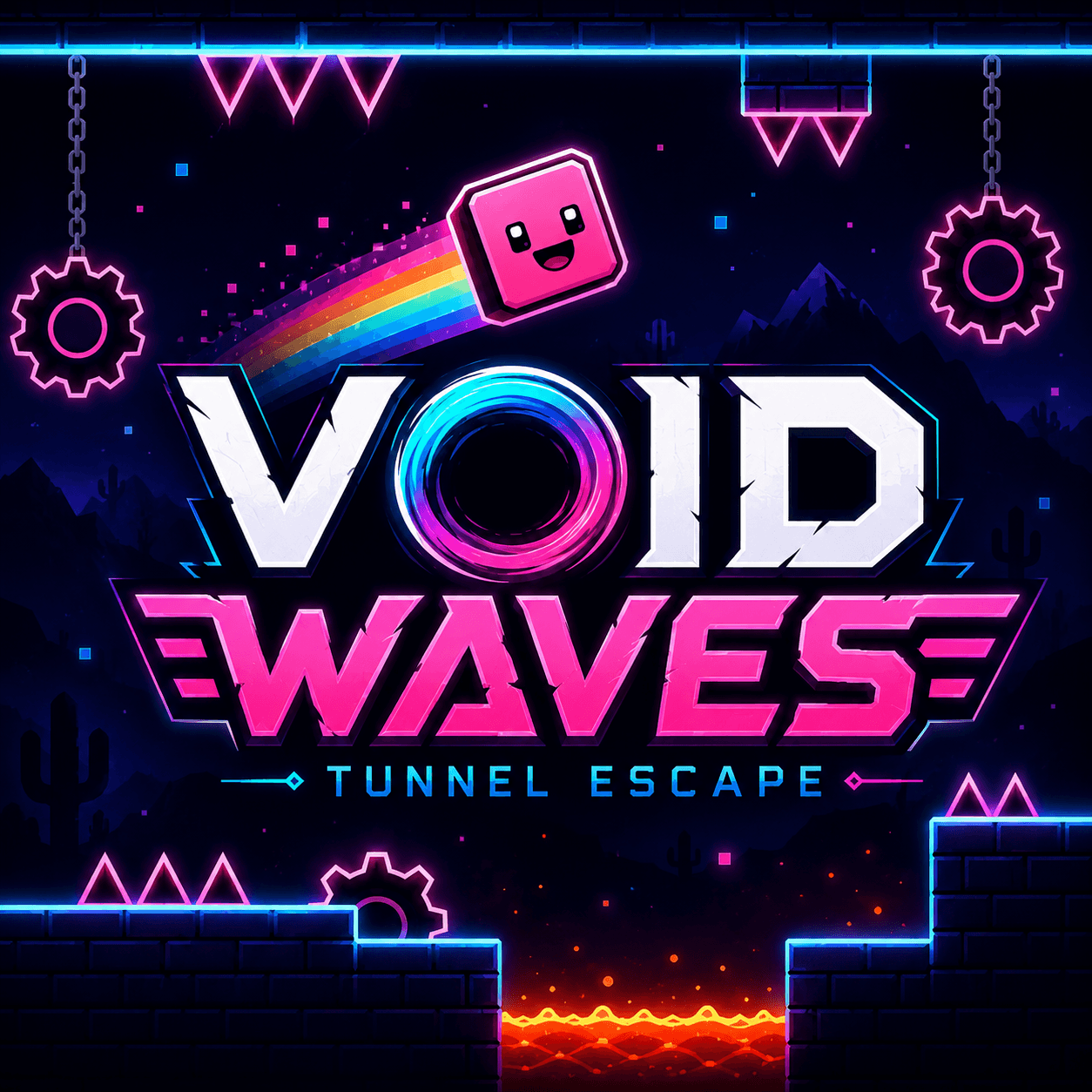 Void Waves: Tunnel Escape - One-Button Tunnel Flyer - free online game